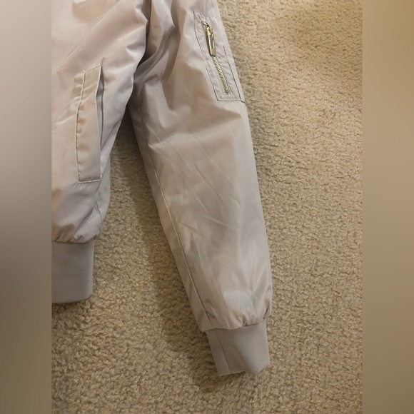 Men's Han Kjobenhavn Beige Nylon Bomber Jacket **Small** - Picture 13 of 13